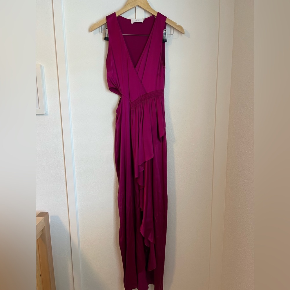 A.L.C.: Fuchsia Pink Dress with Cutout - Size 0